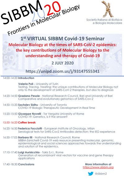SIBBM Virtual Seminar